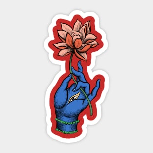 Lotus hand Sticker